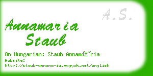 annamaria staub business card